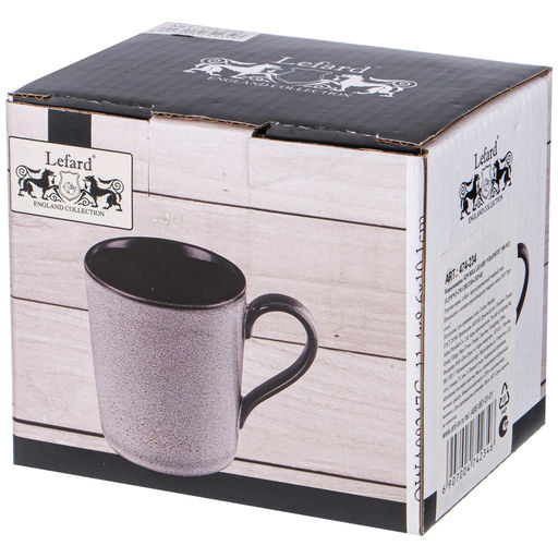 КРУЖКА LEFARD GRAPHITE 300 МЛ 11,5*8*9,5 СМ СВЕТЛО-СЕРАЯ  фото 3