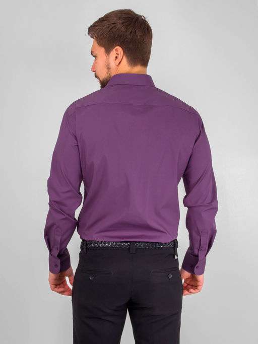 Сорочка мужская длинный рукав GREG 730/117/409/Z/1 STRETCH  фото 6