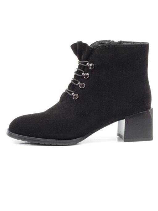 04-M20-6117 BLACK Ботинки женские зимние (натуральная замша, натуральный мех) - Фабричный китай фото 9
