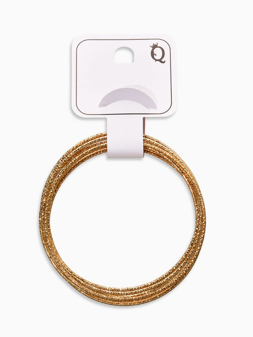 Браслет металл «Каркас» тонкая нить, набор 10 штук, цвет золото, 6.5 см