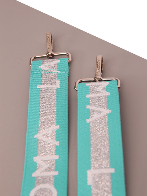 LACCOMA ремень 1000-3,8-бирюзовый полиэстр  фото 2