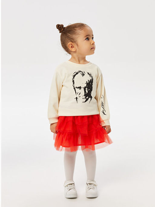 Beli Lastikli K?z Bebek T?t? Etek ve K?lotlu ?orap 2li