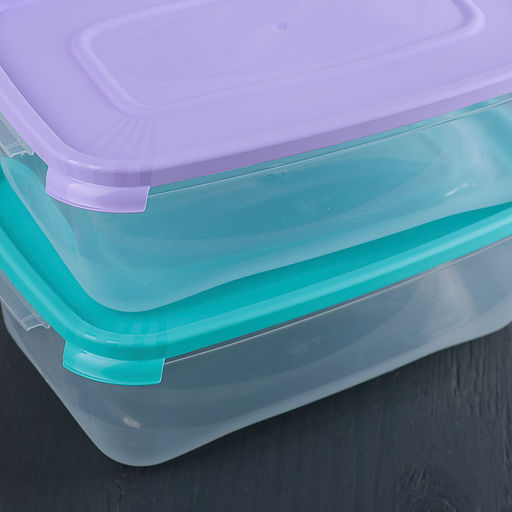 Контейнер для продуктов Полимербыт «Каскад», 2.2 л, пластик, прозрачный, крышка микс