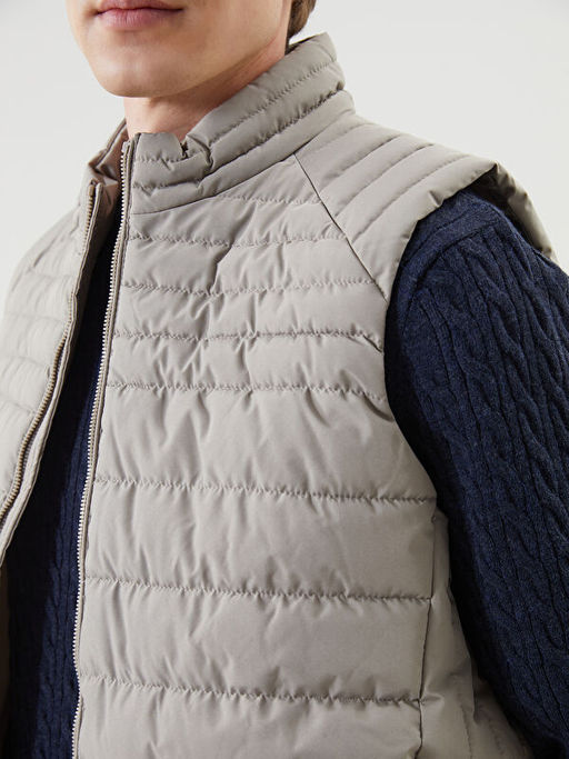 Standart Kal?p Dik Yaka Erkek ?i?me Yelek