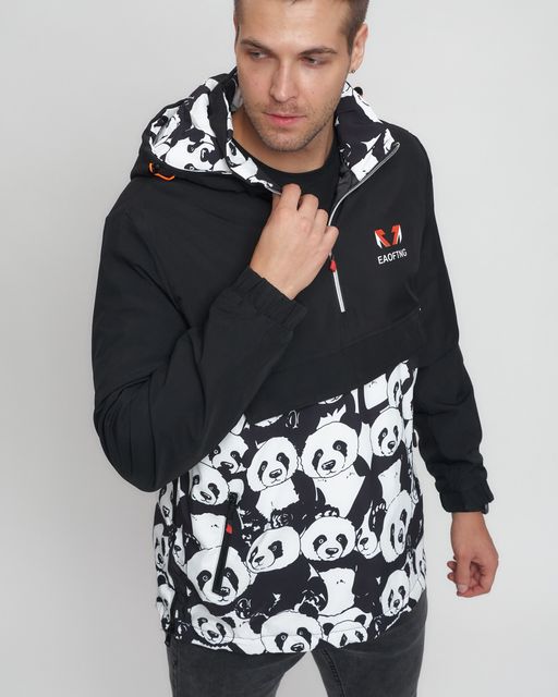 Куртка-анорак спортивная мужская белого цвета 88629Bl