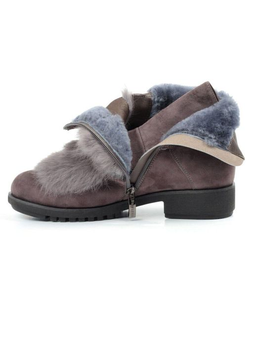 04-907E-7Y7 8J45M Ботинки зимние женские (натуральная замша, натуральный мех) - Фабричный китай фото 17