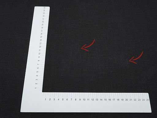 Конопля с хлопком-диагональ цв.Черный, СОРТ2, ш.1.4м, конопля-80%, хлопок-20%, 246гр/м.кв - Купава фото 9