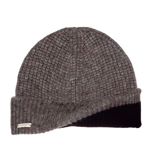 Шапка SEEBERGER арт. 18206-0 TURN-UP BEANIE (темно-серый)