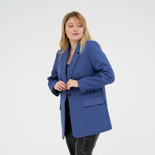 Пиджак женский MIST plus-size, размер 58, синий