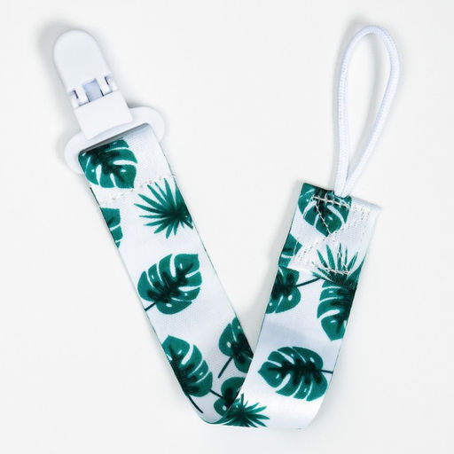 Держатель для соски - пустышки Крошка Я «Листья», на ленте