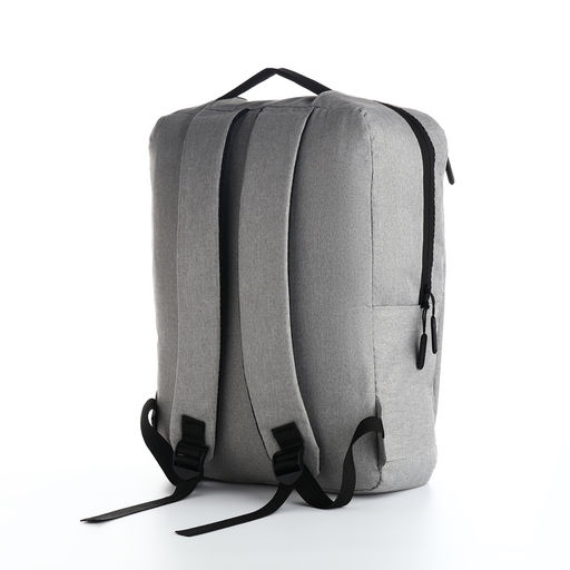 Рюкзак городской на молнии, с USB, 4 кармана, размер 30×12×43 см, серый