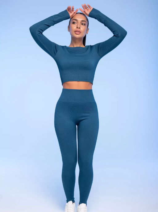 PELICAN, лосины спортивные женские, Морская волна