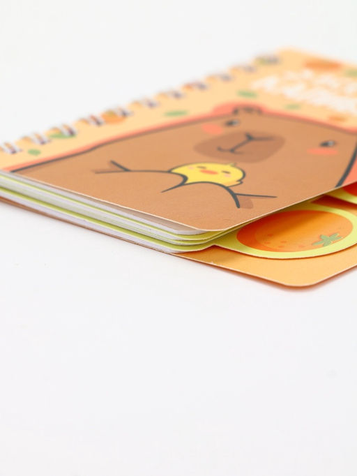 Блокнот с разделителями А7, 40 л "Капибара"