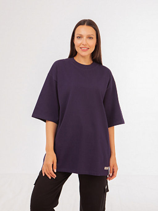 Футболка ЗАПОРОЖЕЦ Blank oversize VIOLET  фото 11