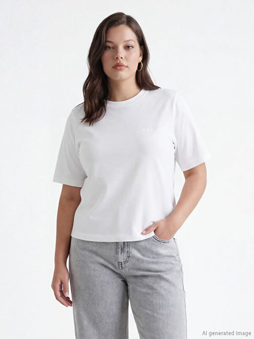 Bisiklet Yaka Kad?n Ti??rt