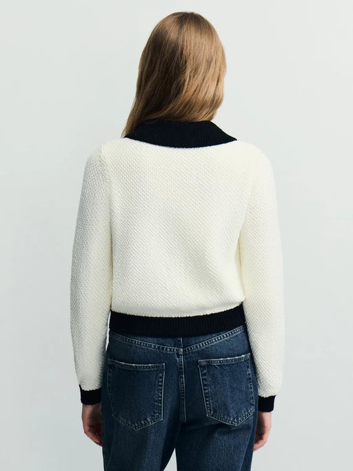 Кардиган с контрастным воротником / Zarina