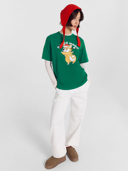 Футболка женская новогодняя зеленая с печатью - Mark formelle фото 2