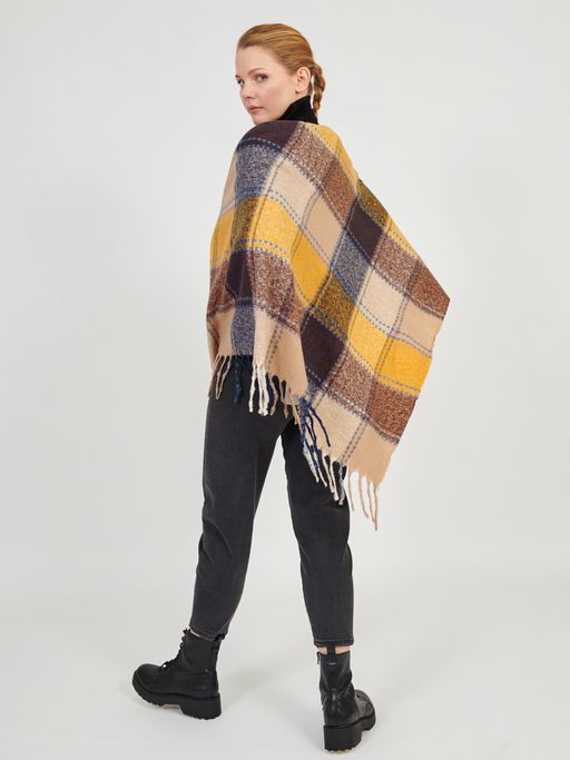 Большой  платок в стиле арт-деко в составе шерсть - Tantino фото 3