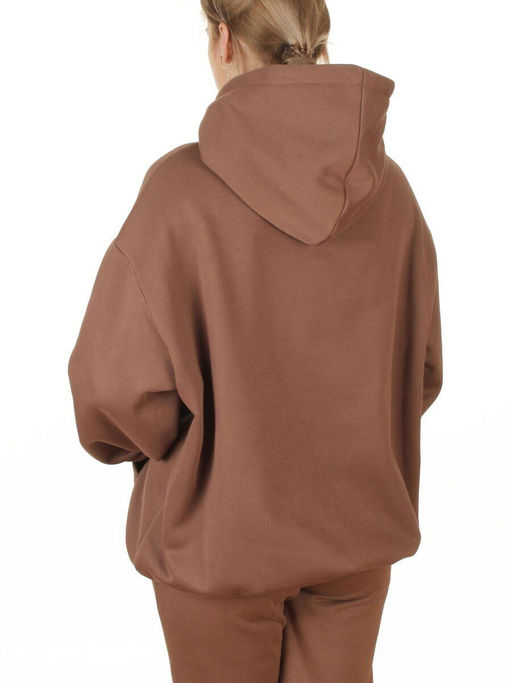 2811 BROWN Худи унисекс женское (95% хлопок, 5% спандекс)