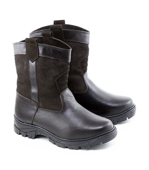 Мини-монголки мужские темно-коричневые, литая подошва, - Мирунт фото 2