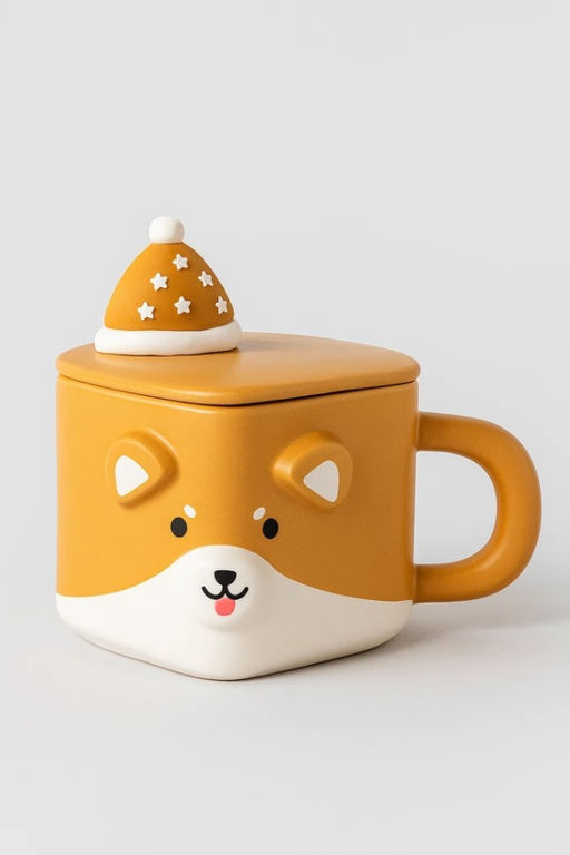 Кружка Cubic animal, corgi, orange (350 ml)