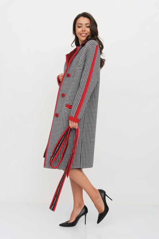 БЕЛАРУСЬ Кардиган Д 2867/черно-красный