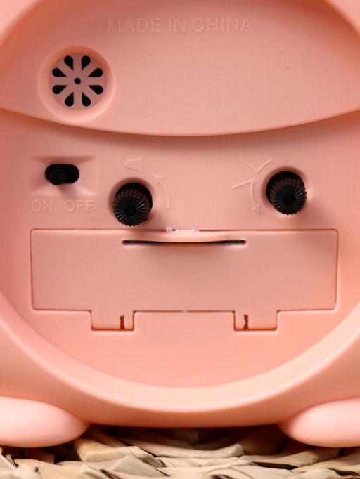 Часы-будильник Rainbow rabbit, pink (14,5х12 см)