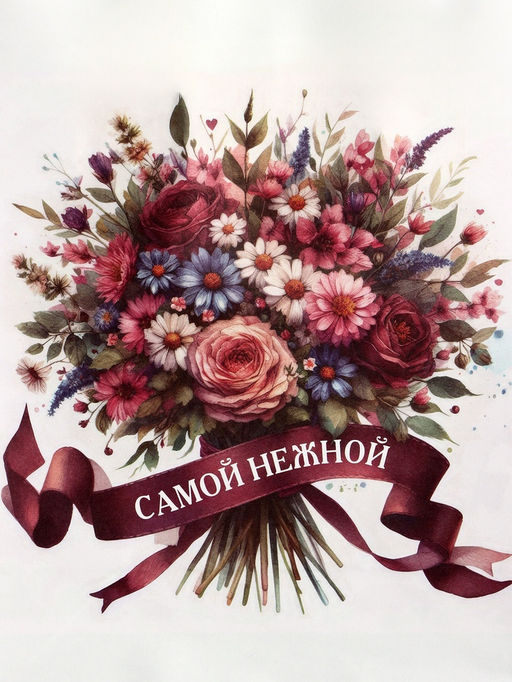 Цена за 3 шт. Пакет подарочный крафт Самой нежной, 12?6?16 см