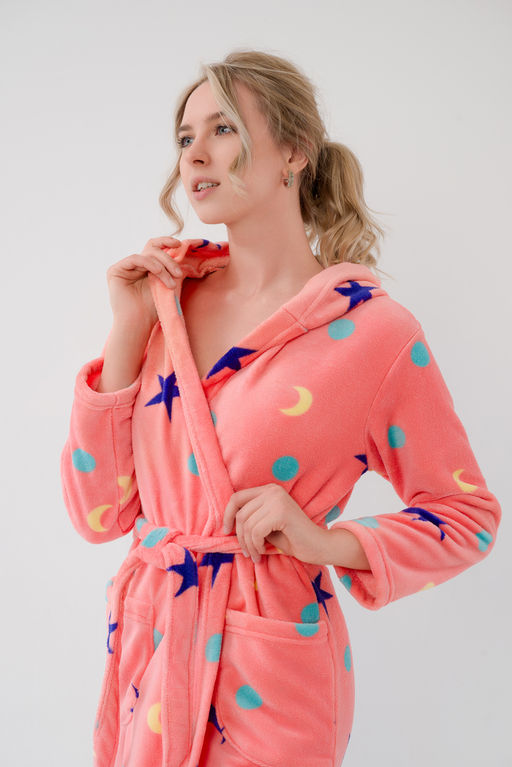 Халат женский из ультрасофта Нежность коралл - Амадэль фото 7
