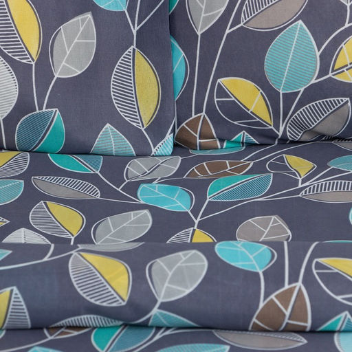 Постельное бельё 1,5сп Экономь и Я Осенний лес 143х215см, 145х214см, 50х70см-1 шт, 60 г/м2, микрофибра  фото 2