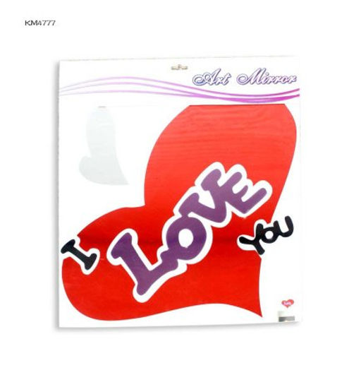 Наклейка зеркальная Любовь 50*55 см / КМ4777 /уп 64/ - Галеонтрейд фото 2