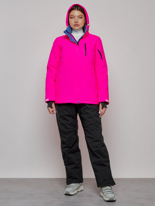 Горнолыжный костюм женский зимний розового цвета 005R - Chunmai фото 4