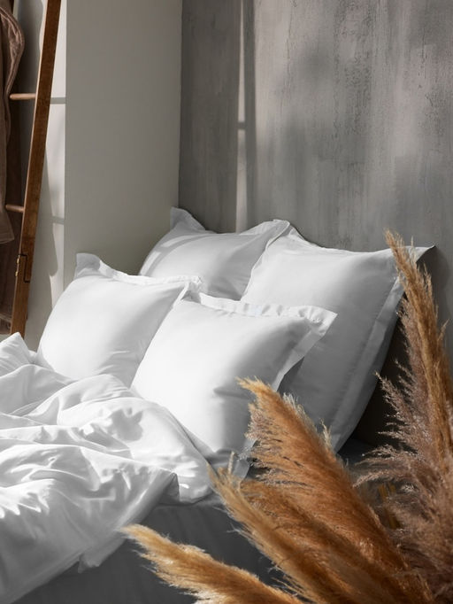 Наволочка SL Home Tencel, 50×70+3 см, тенсель, эвкалиптовое волокно 100%, белая