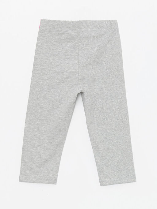 Beli Lastikli Bask?l? K?z ?ocuk 3/4 Boy Tayt - Waikiki фото 2