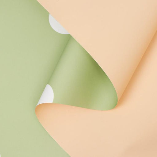 Пленка двухсторонняя Горох крупный, лайм, 0,58 х 10 м - UPAK LAND фото 2