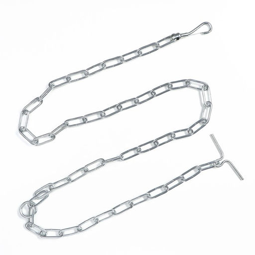 Цепь для привязи собак, сварные звенья, 1,8 м, калибр 50 мм, толщина проволки 4,5 мм - Пижон фото 2