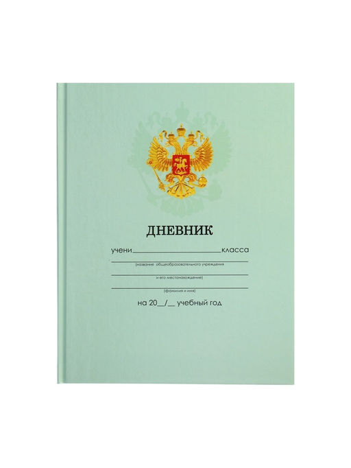 Дневник школьный для 1-11 классов, Зелёный нежный однотонный, твёрдая обложка 7БЦ, глянцевая ламинация, 40 листов - Calligrata фото 4