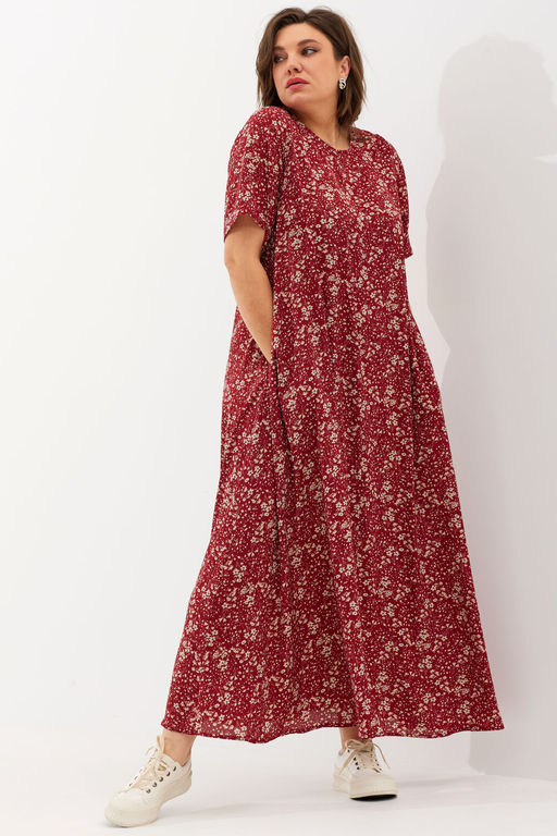 Платье BegiModa 1039 вино  фото 3