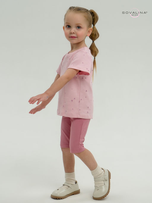 Костюм Актив лиловые сердечки-сухая роза - Sovalina фото 29