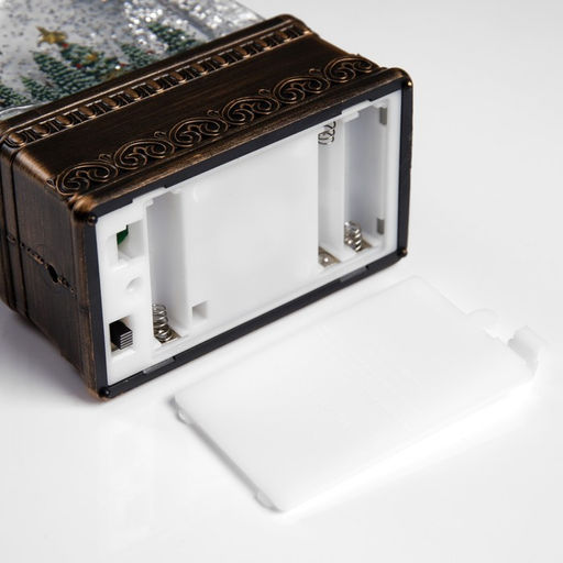 Светодиодная фигура «Фонарь с городом» 10.7×21.5×6.3 см, пластик, от батареек АААх3, USB, свечение тёплое белое