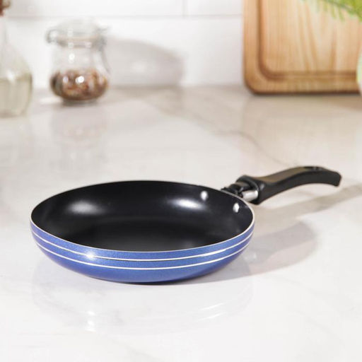 Сковорода Лерой, d=16 см, пластиковая ручка, антипригарное покрытие, алюминий, цвет МИКС