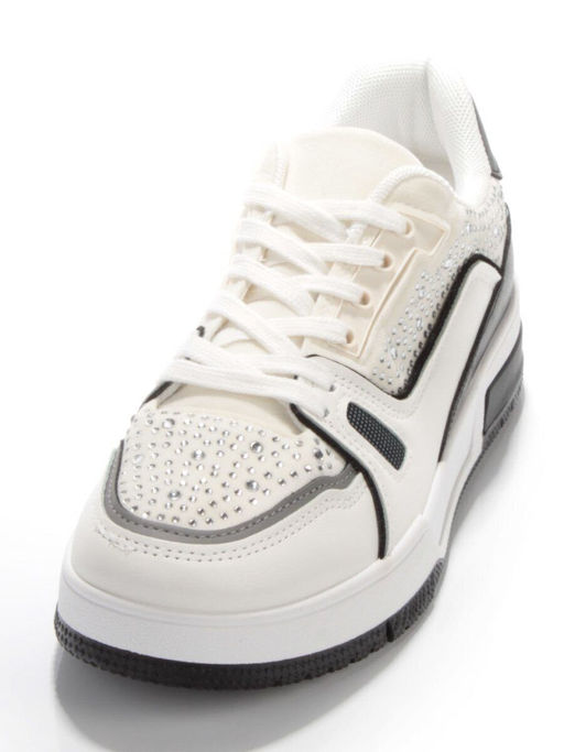 05-6233-2 WHITE Кроссовки женские (искусственные материалы) - No name фото 5