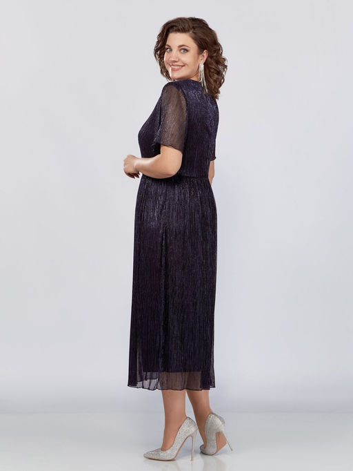 Платье Mira Fashion 5392W-Р темно-синий