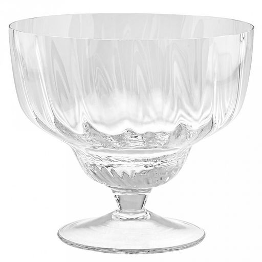 Ваза для цветов стеклянная "Маргаритница" 1,5л, д20,5см, h19,5см, рифленная, на ножке (Россия)