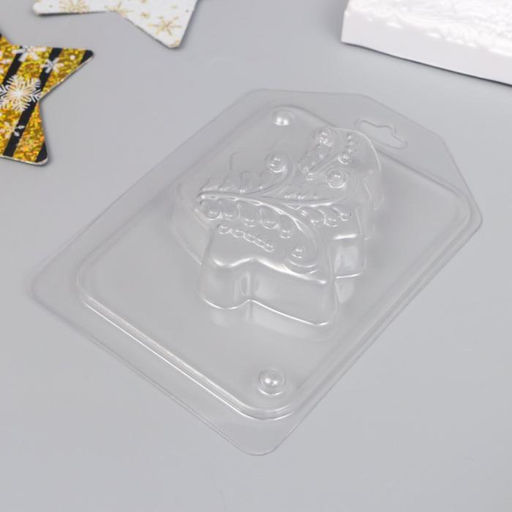 Пластиковая форма для заливки «Ёлка узорная», 8.3×6.7 см