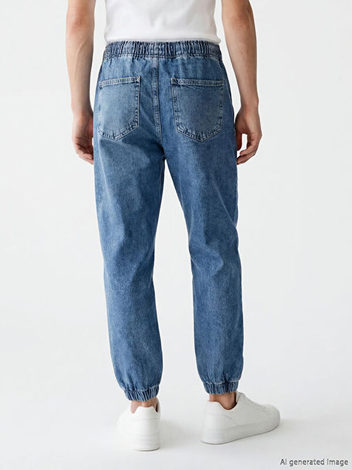 Jogger Fit Erkek Jean Pantolon