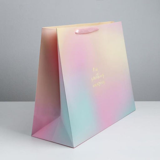 Пакет подарочный ламинированный, упаковка, Do something amazing, XL 49 х 40 х 19 см