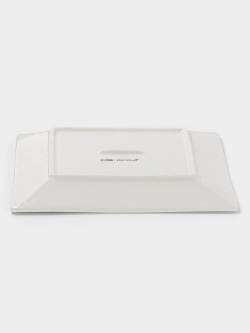 Тарелка квадратная Доляна White Labe, 20×2 см, фарфор, белая