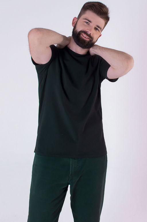 Арт. 67114/8 Футболка мужская 48-58 (6 шт) Цвет:черный - Идеал фото 3