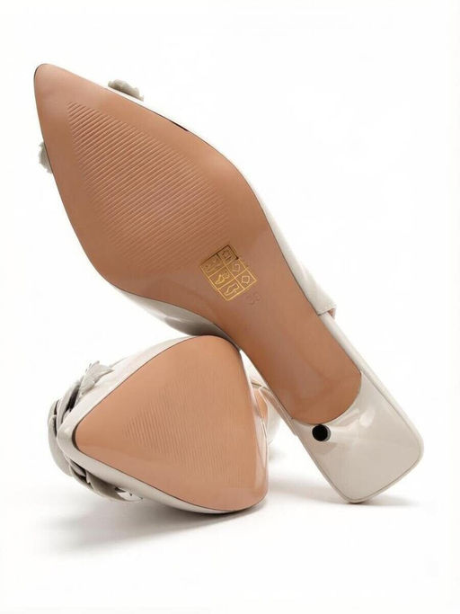 06-HLP1266-118 GRAY/BEIGE Туфли летние женские (натуральная кожа)